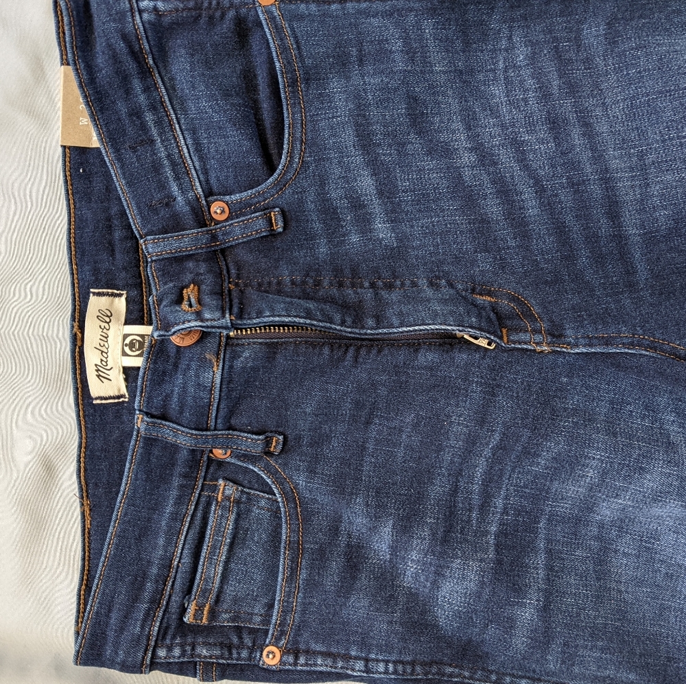 High-Rise Skinny Dark Wash Madewell Jeans